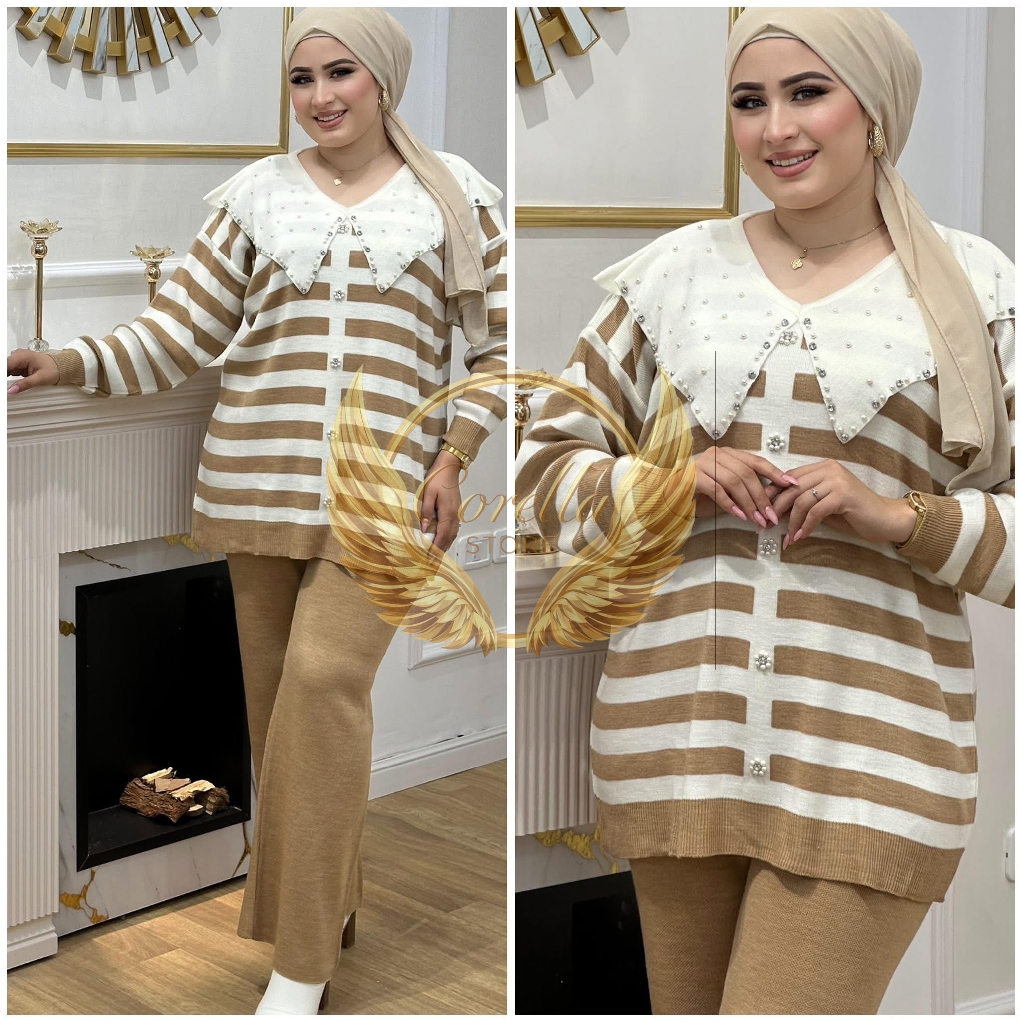 Ensemble laine rayer avec pâte C07