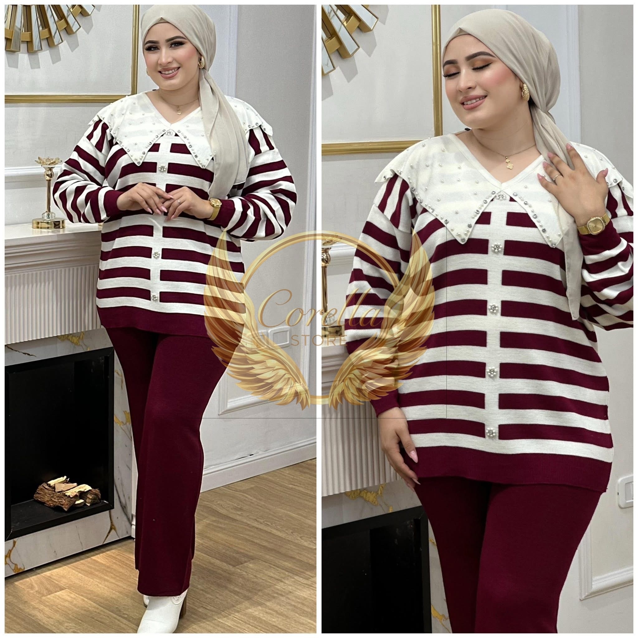 Ensemble laine rayer avec pâte C07