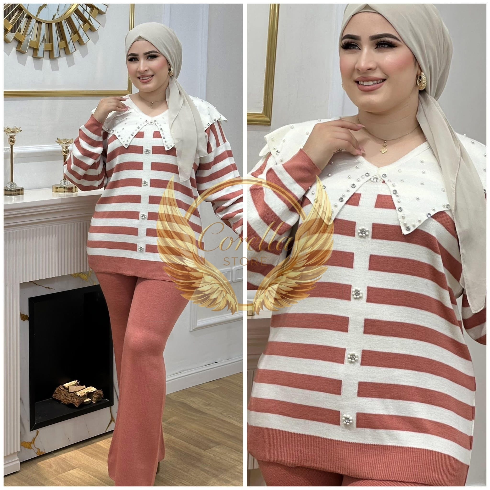 Ensemble laine rayer avec pâte C07