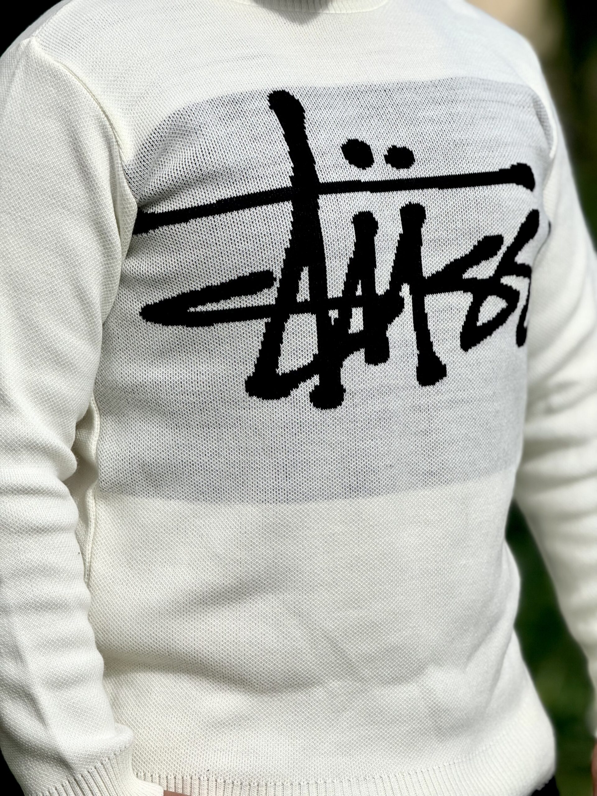 pull col rond jacquard