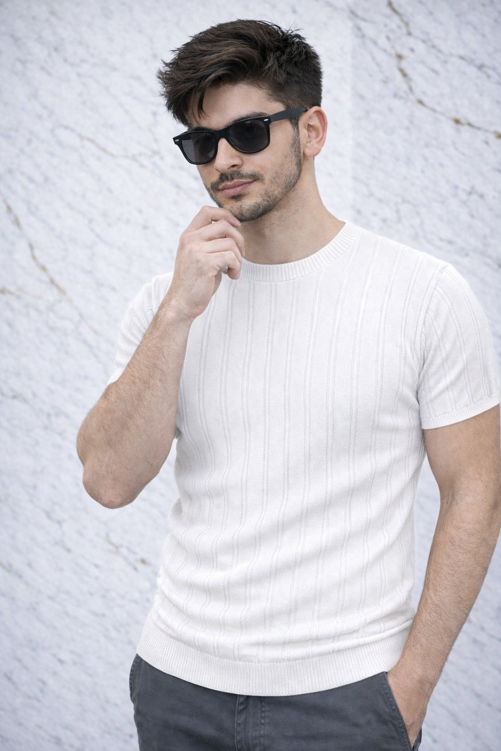 pull homme uni 119