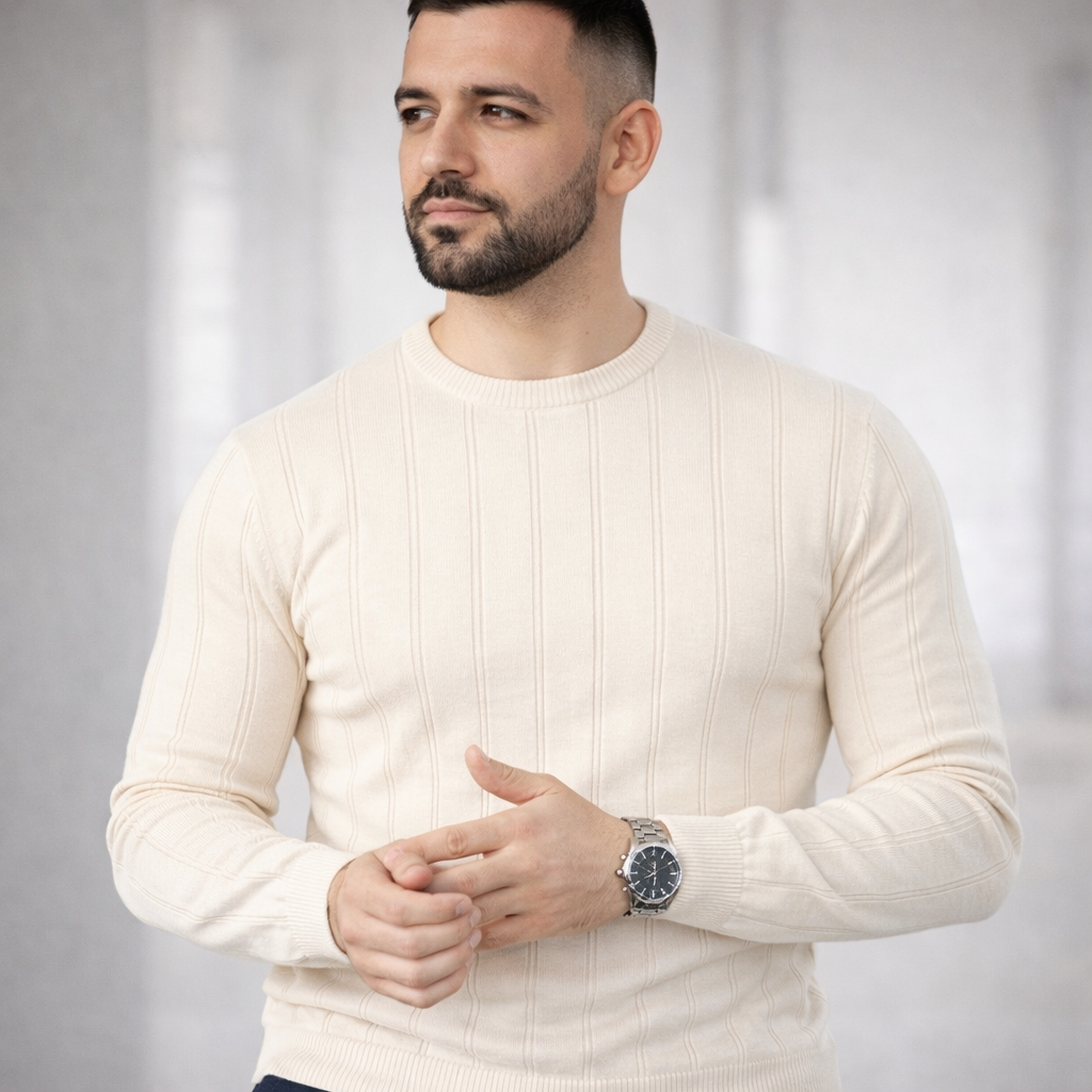 Pull col rond uni